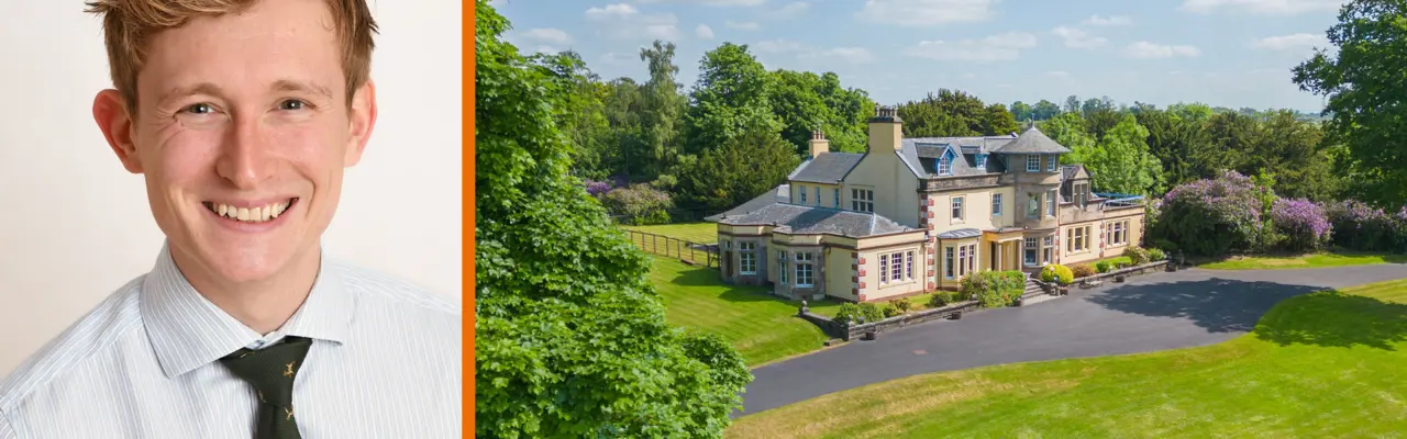 200 year old mansion house and over 100 acres of private grounds for sale: Borders