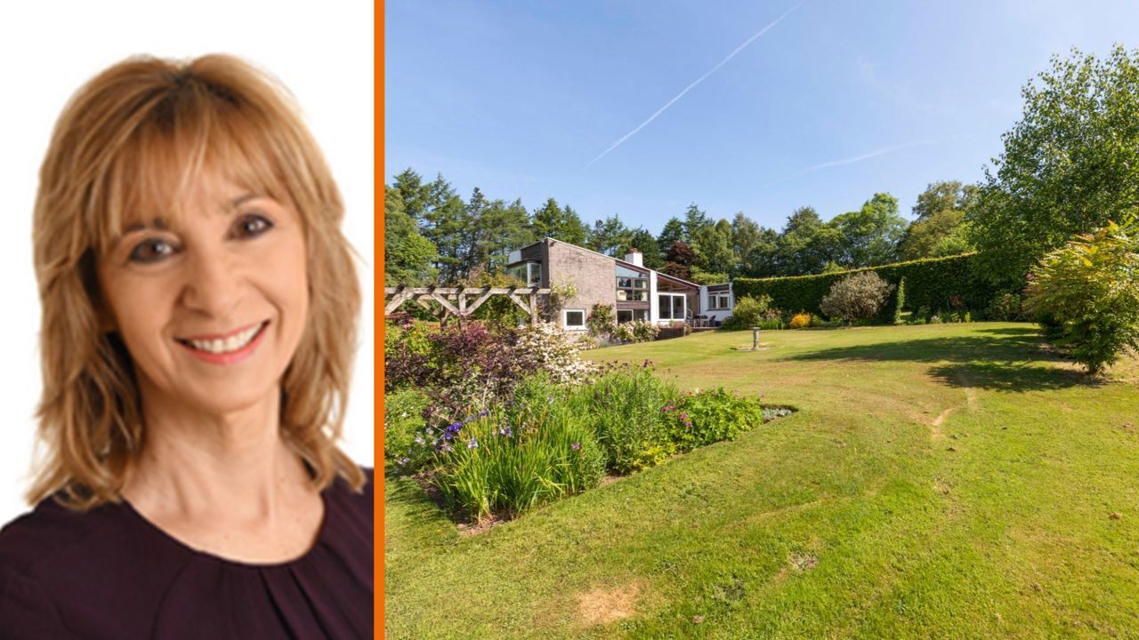 Architect designed 1960's home with superb gardens, land and views