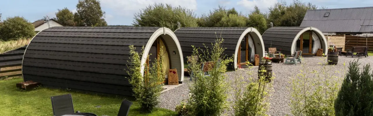 Beautiful rural property with farmhouse and holiday lets on the Black Isle: Knockbain Mains Black Isle Pods Large