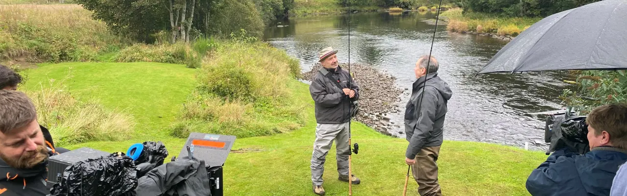 Comedians Paul Whitehouse and Bob Mortimer visit Chipchase Estate: Gone Fishing 1