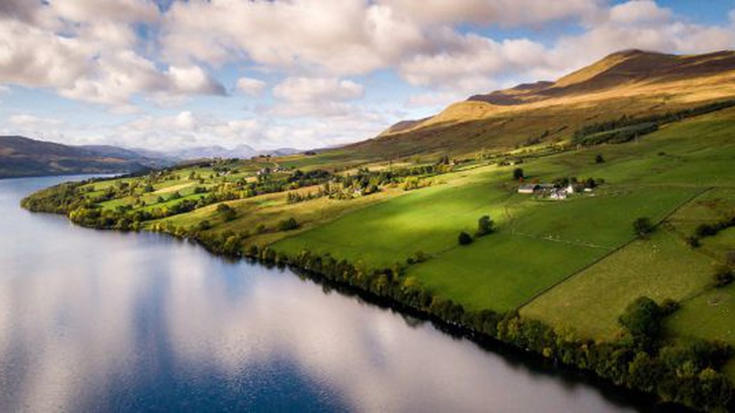 Fields and a Loch 