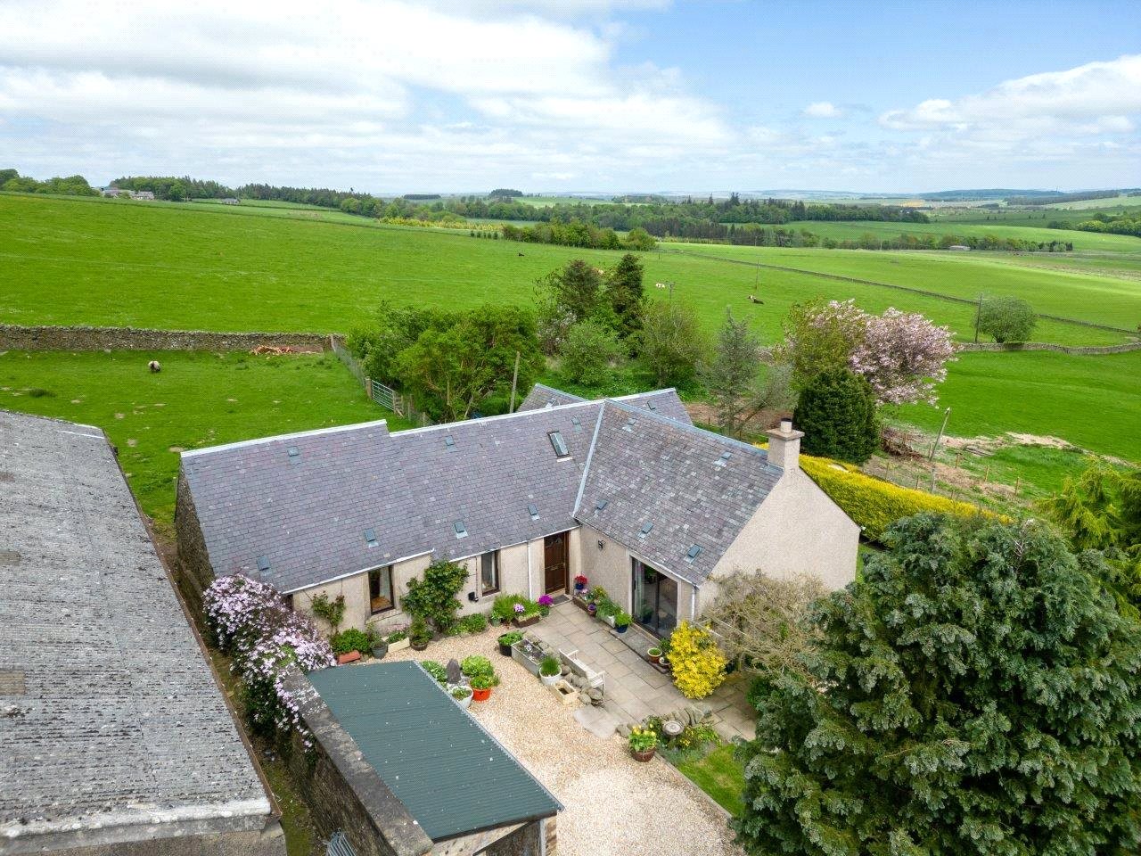 Cottage Aerial Shot