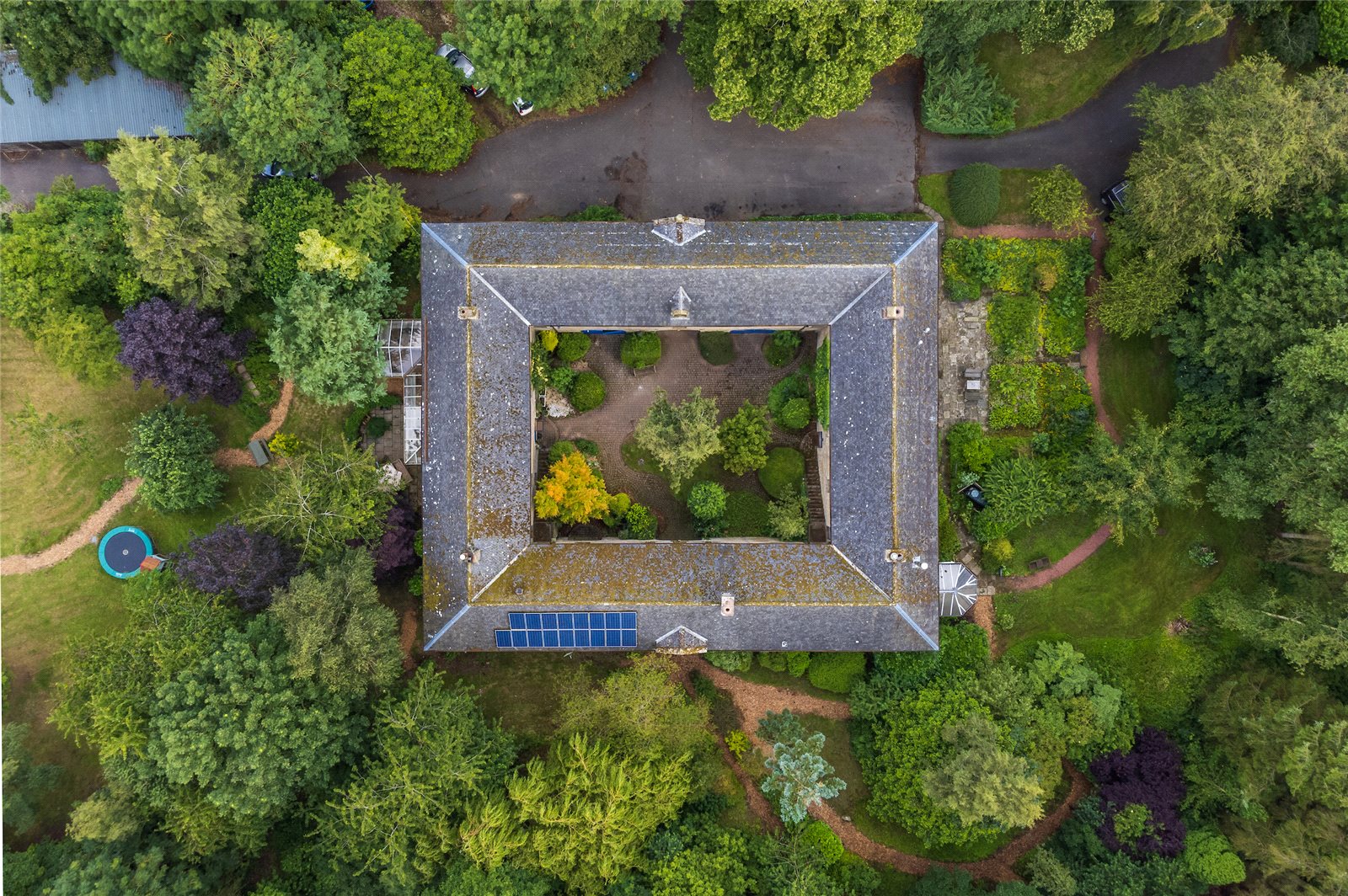 Aerial View Courtyar
