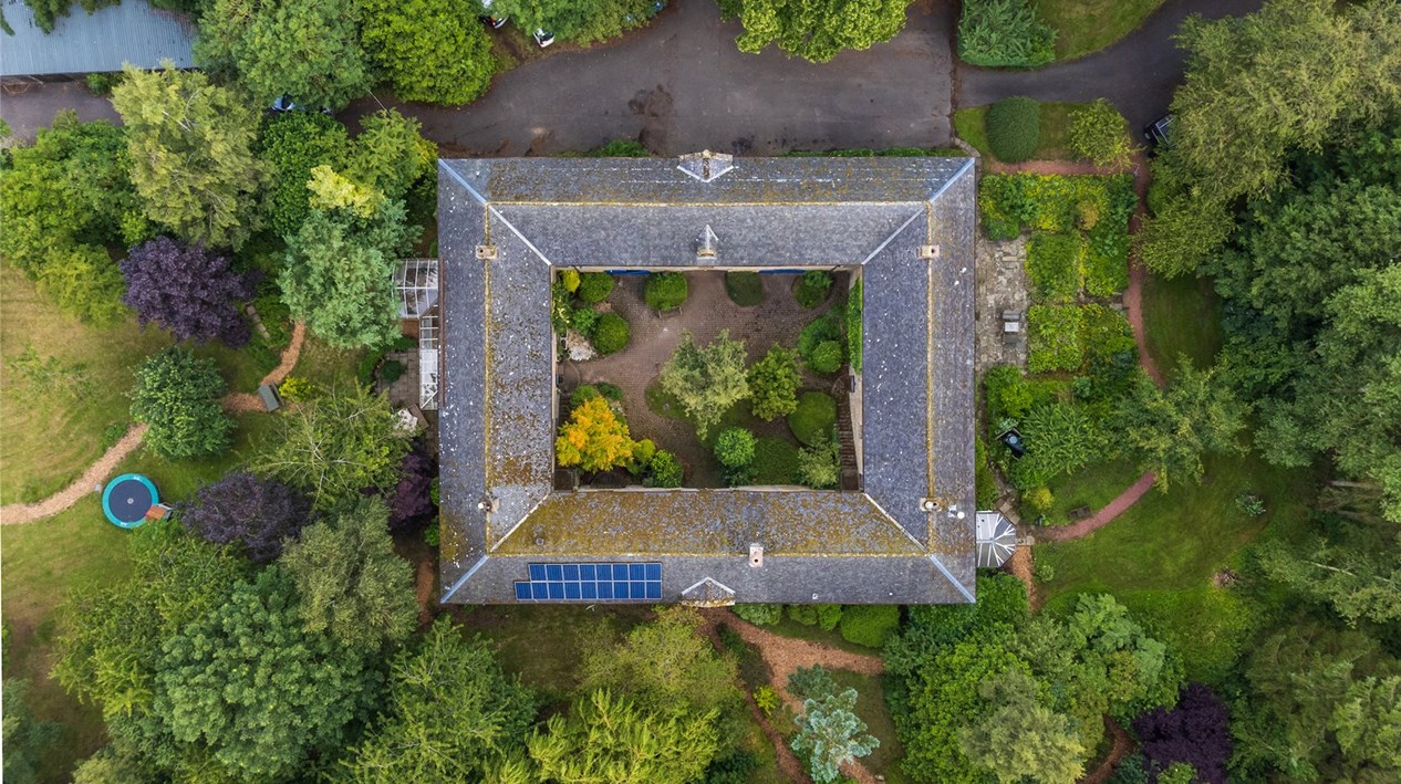 Aerial View Courtyar