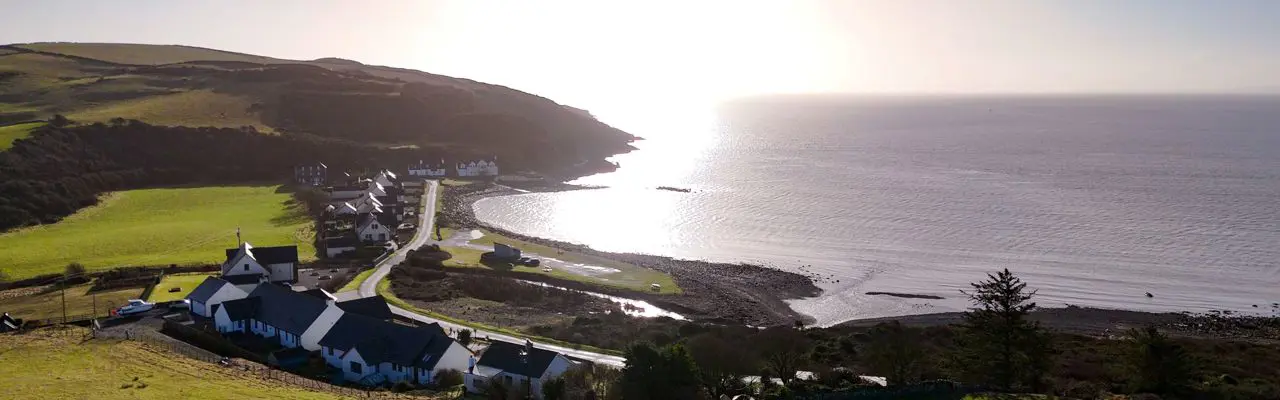 Seaside living with uninterrupted views across Stairhaven Bay: Millhaven Galbraith