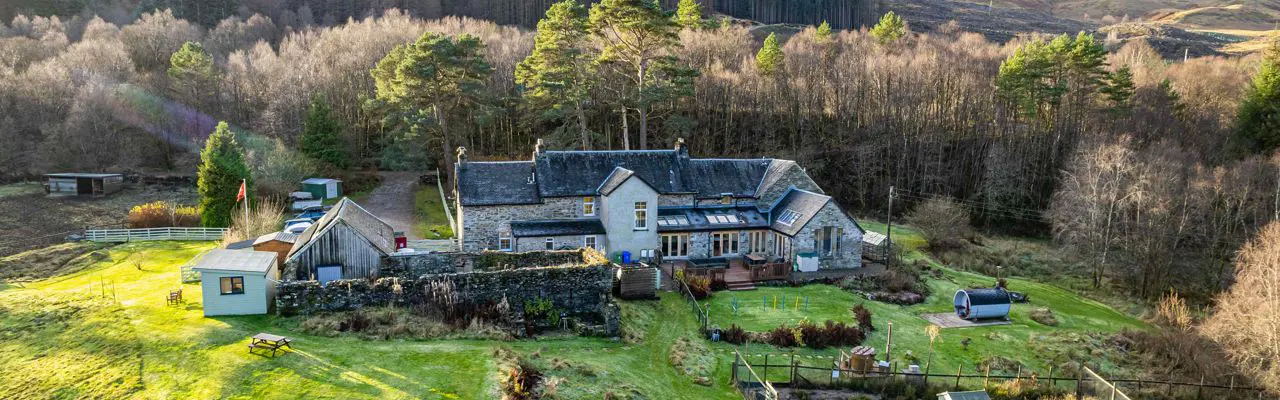 Rural retreat with bed and breakfast business in popular tourist destination: Ewich House 1