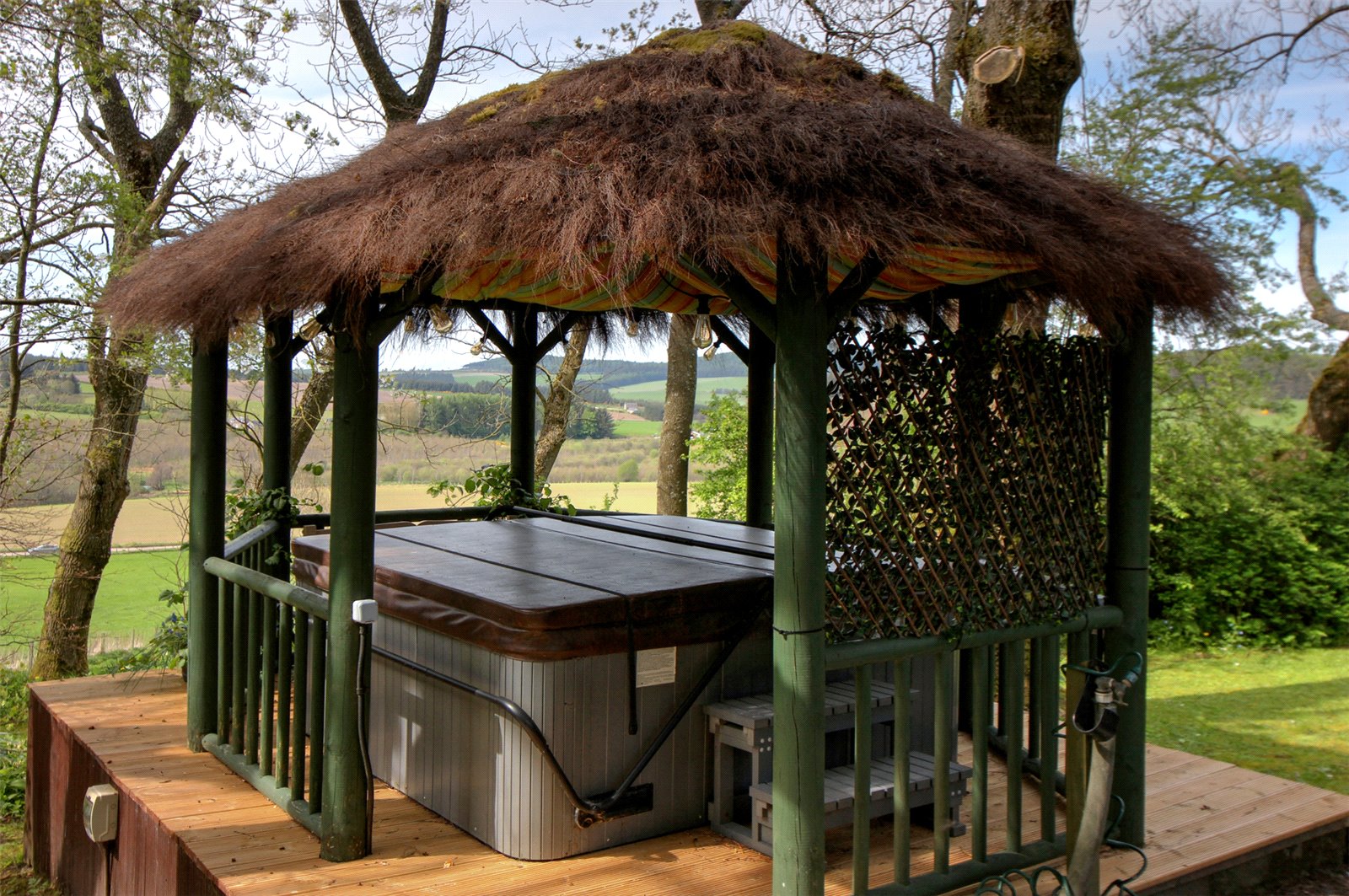 Cabana and Hot Tub