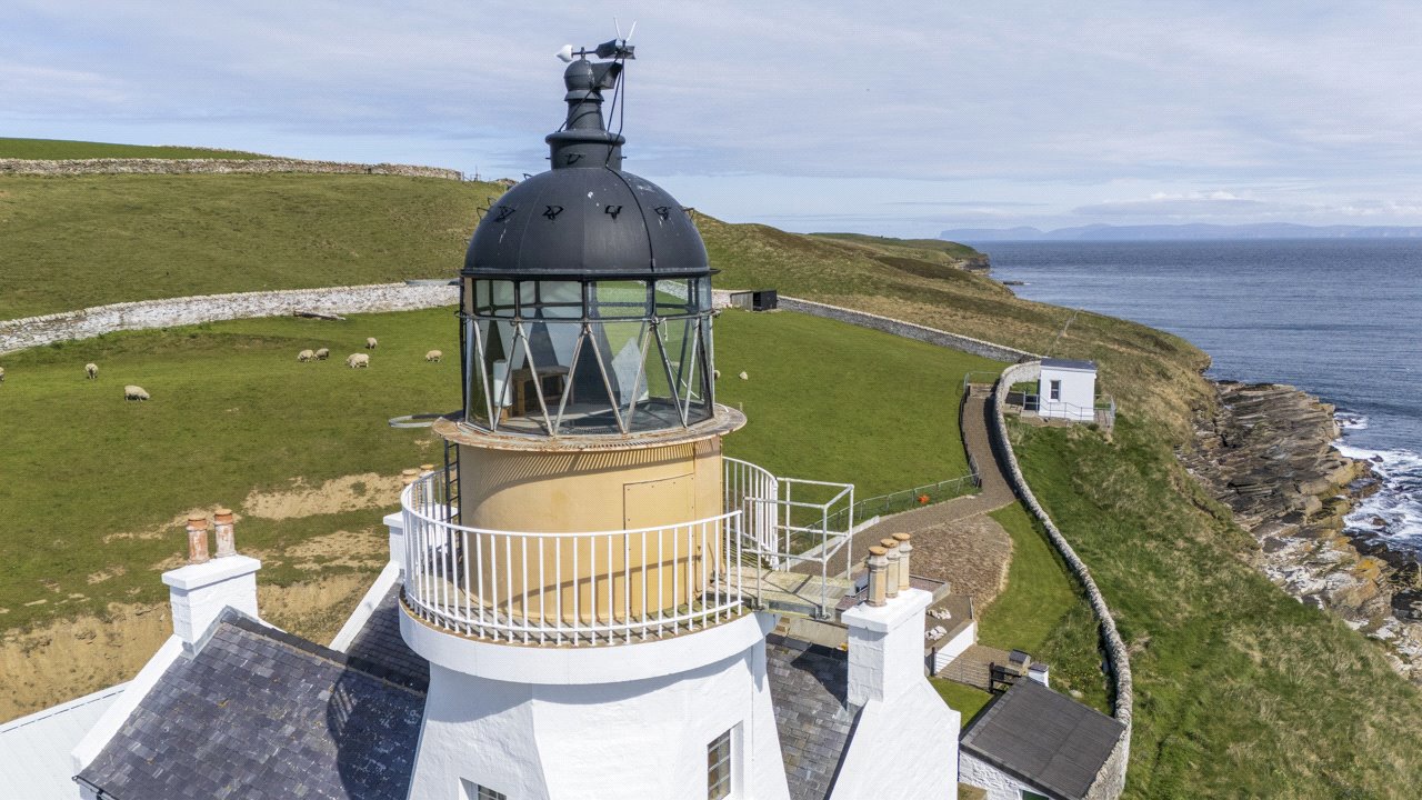 The renovated lighthouse tower