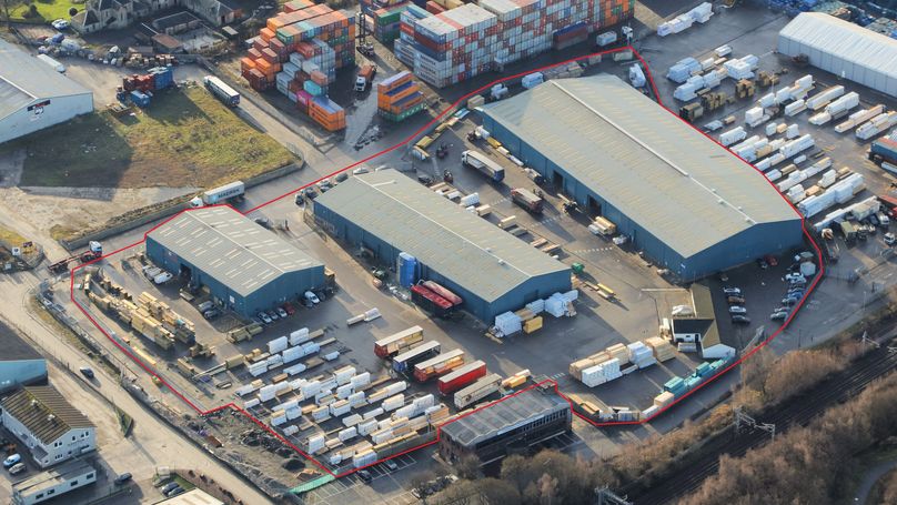 Arial shot of Thornbridge Distribution Centre 