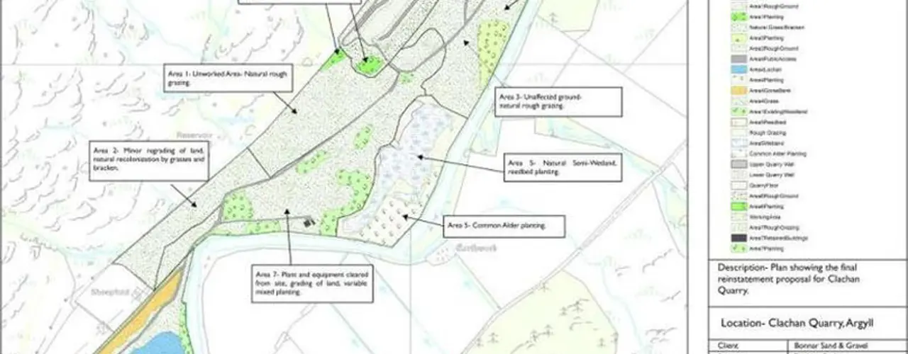 Clachan Quarry Reinstatement Planting Plan 808X455