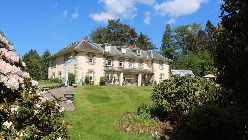 Cantray House, an exquisite, Palladian-style country house in Inverness-shire with delightful formal gardens
