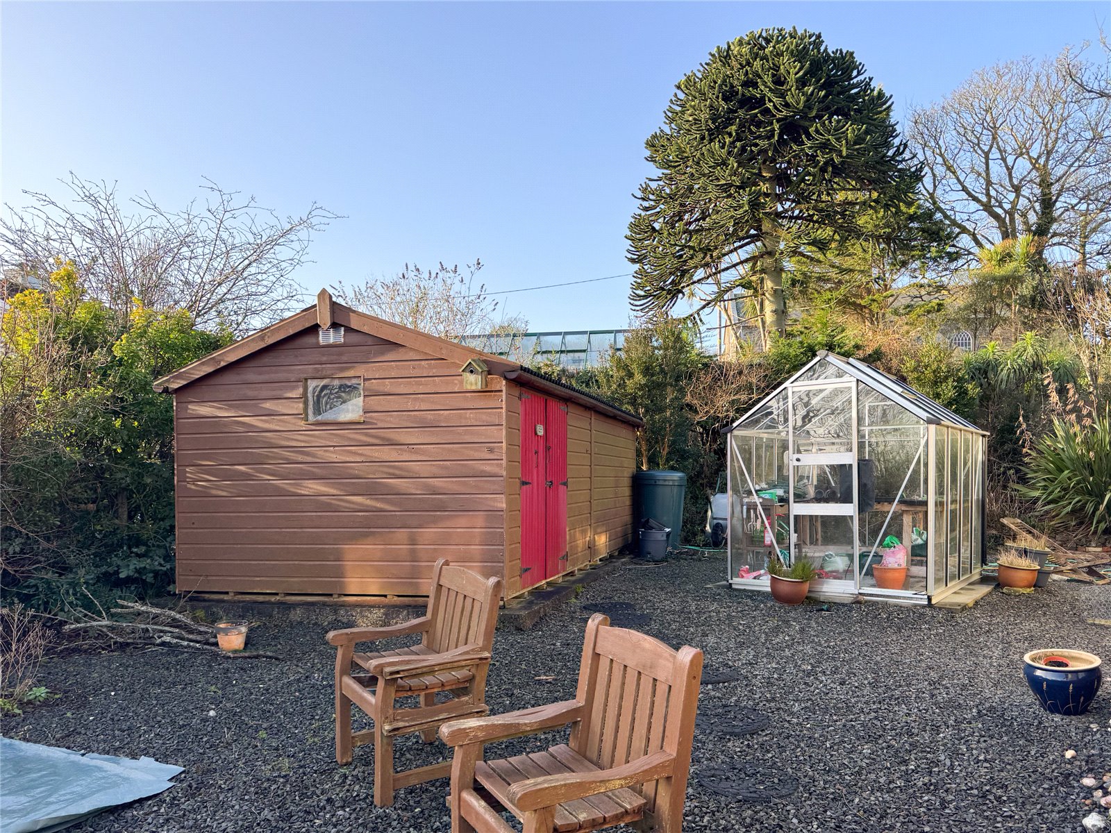 Shed and Greenhouse