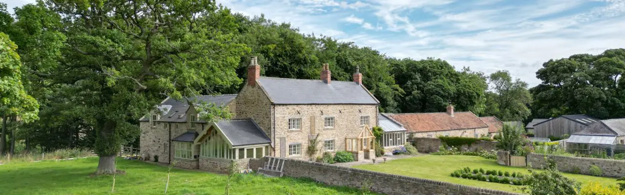 Beautiful country house in prime location with walled garden and superb cottage: Goodwell Farm | Galbraith