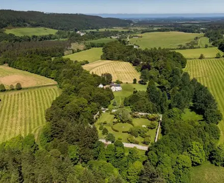 Outstanding Scottish Estate with breadth of interest including Natural Capital potential goes on Sale for Offers over £7 million: 1662630521 Pluscarden Estate Aerial View 808X455