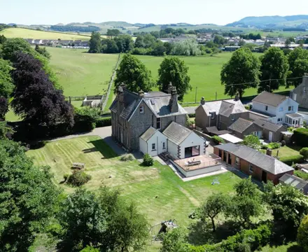 Superb Castle Douglas home with development opportunity : Albion House Aerial View (Large)