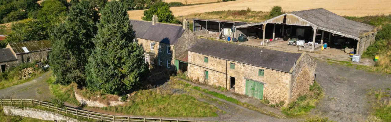 Traditional farmhouse and steading offers ideal development opportunity: Demesne Farm Aerial View 1 (Large)